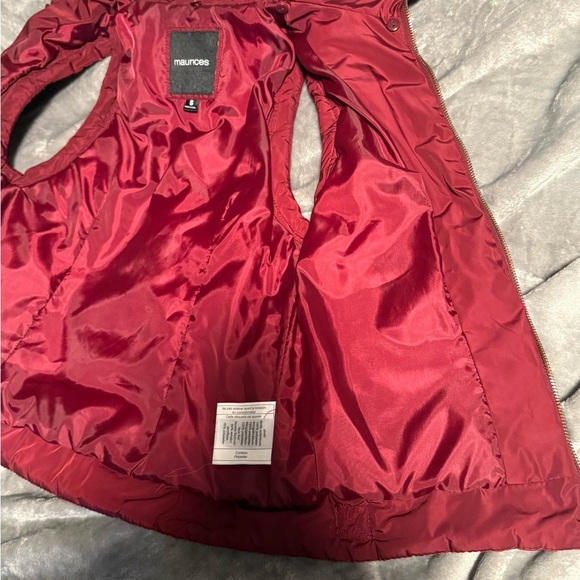 MAURICES Burgundy Quilted Vest Size Small - Picture 5 of 6